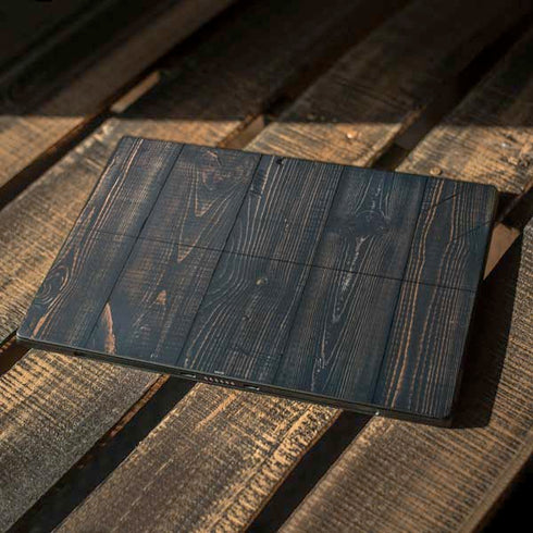 Black Painted Wood Surface Pro 6 Skin