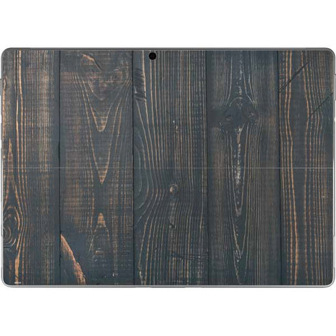 Black Painted Wood Surface Pro 9 Skin