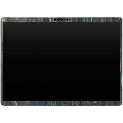 Black Painted Wood Surface Pro 9 Skin