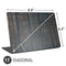 Black Painted Wood Universal Laptop 11in (8.8 x 6.2in) Skin