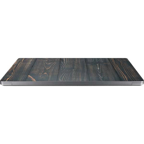 Black Painted Wood Universal Laptop 12in (9.8 x 6.8in) Skin