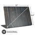 Black Painted Wood Universal Laptop 16in (13 x 9.4in) Skin