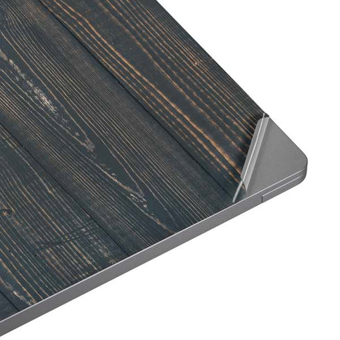 Black Painted Wood Universal Laptop 17in (13.8 x 10in) Skin