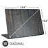 Black Painted Wood Universal Laptop 18in (14.6 x 10.6in) Skin