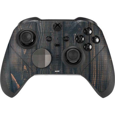 Black Painted Wood Xbox Elite Wireless Controller Series 2 Skin