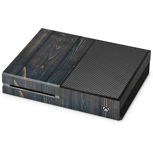 Black Painted Wood Xbox One Console Skin