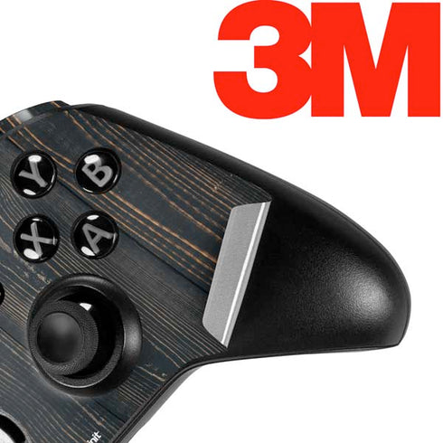 Black Painted Wood Xbox One Elite Controller Skin