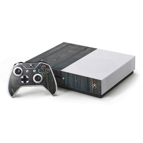 Black Painted Wood Xbox One Skins