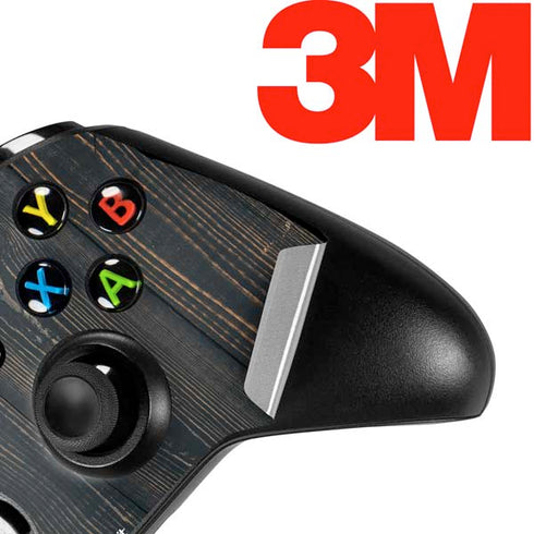Black Painted Wood Xbox One X Controller Skin