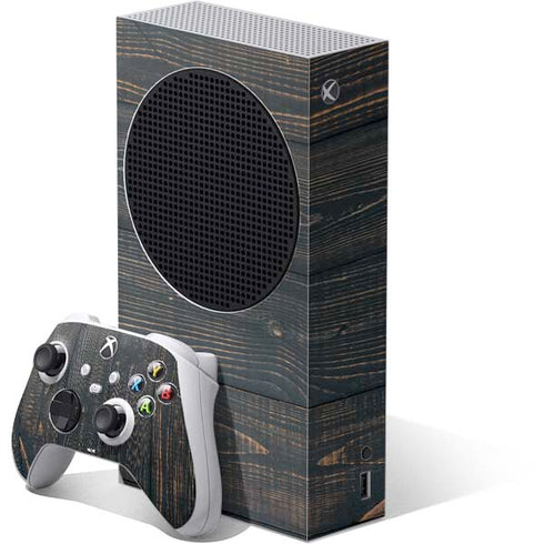 Black Painted Wood Xbox Series S Skins