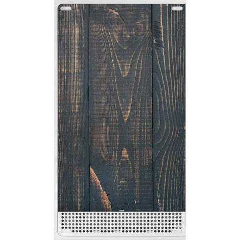 Black Painted Wood Xbox Series S Console Skin