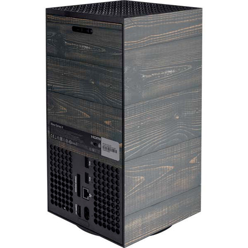 Black Painted Wood Xbox Series X Console Skin