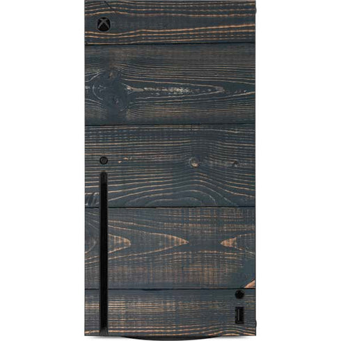 Black Painted Wood Xbox Series X Console Skin