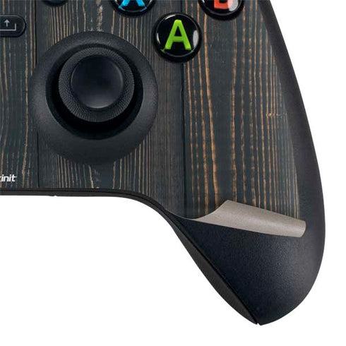 Black Painted Wood Xbox Series X Controller Skin
