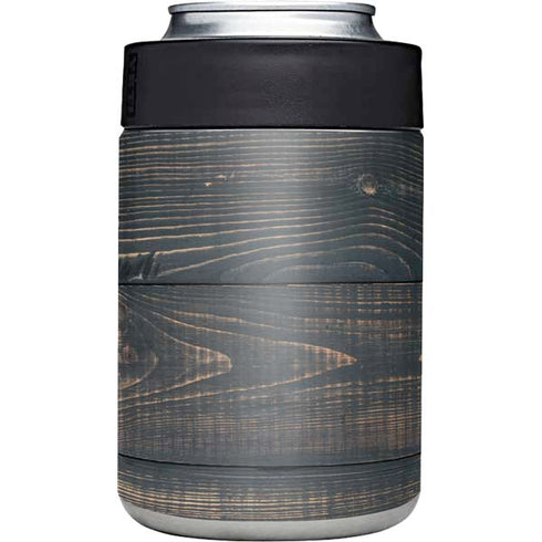 Black Painted Wood Yeti Colster Can Insulator Skin