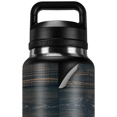 Black Painted Wood YETI Rambler 36oz Bottle Skin
