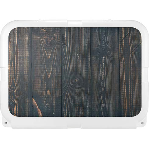 Black Painted Wood YETI Tundra 35 Hard Cooler Skin