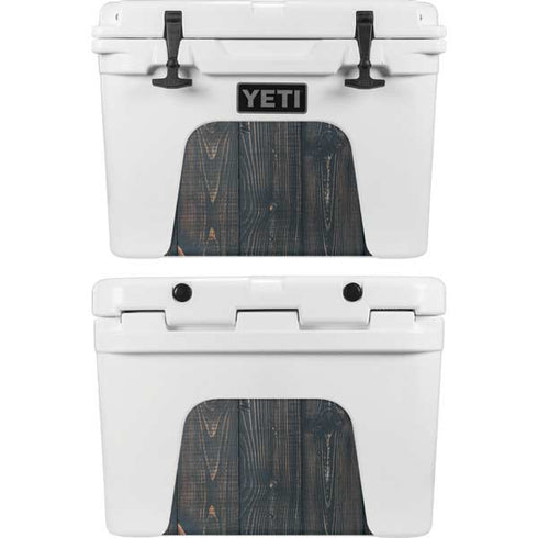 Black Painted Wood YETI Tundra 35 Hard Cooler Skin