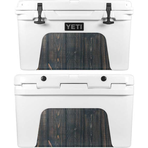 Black Painted Wood YETI Tundra 45 Hard Cooler Skin