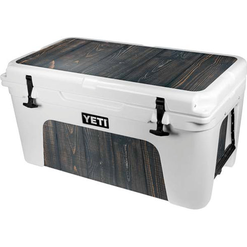 Black Painted Wood YETI Tundra 65 Hard Cooler Skin