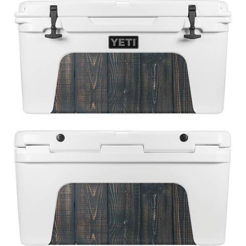 Black Painted Wood YETI Tundra 65 Hard Cooler Skin