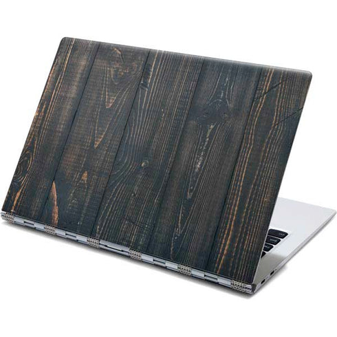 Black Painted Wood Yoga 910 2-in-1 14in Touch-Screen Skin