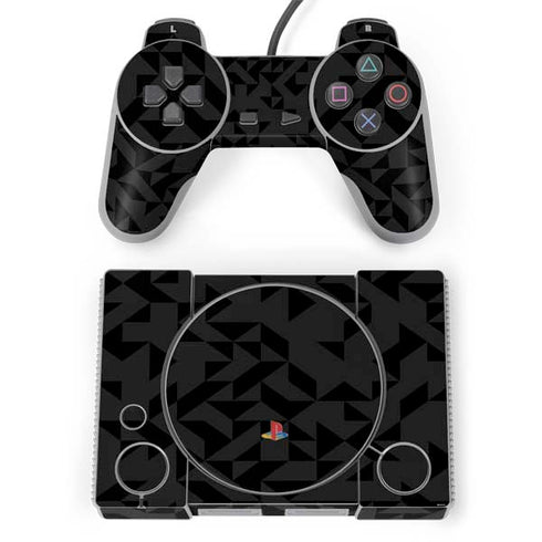 Black Geometric PlayStation Classic Bundle Skin
