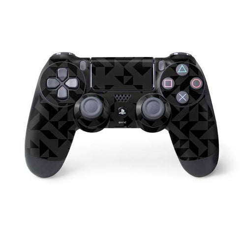 Black Geometric PS4 Controller Skin