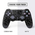 Black Geometric PS4 Controller Skin