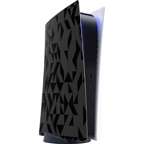 Black Geometric PS5 Digital Edition Console Skin