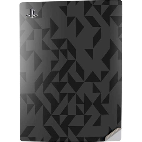 Black Geometric PS5 Digital Edition Console Skin