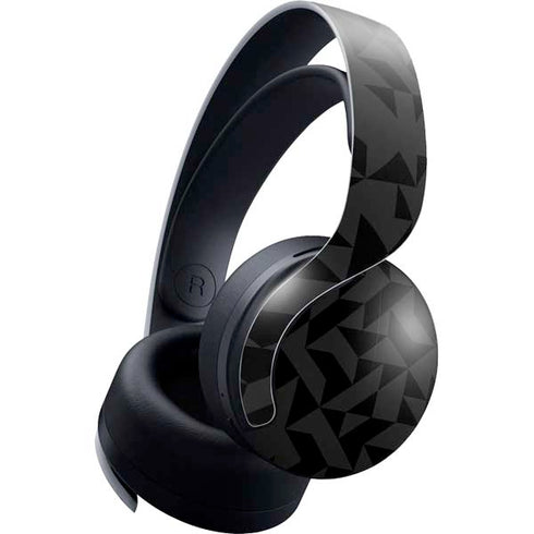 Black Geometric PULSE 3D Wireless Headset for PS5 Skin