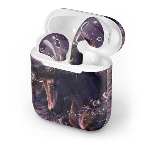 Laurie Prindle Black Rose Unicorn Apple AirPods Skin