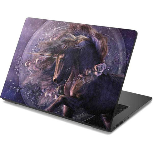 Laurie Prindle Black Rose Unicorn Dell Chromebook Skin
