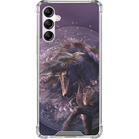 Laurie Prindle Black Rose Unicorn Galaxy A14 5G Clear Case