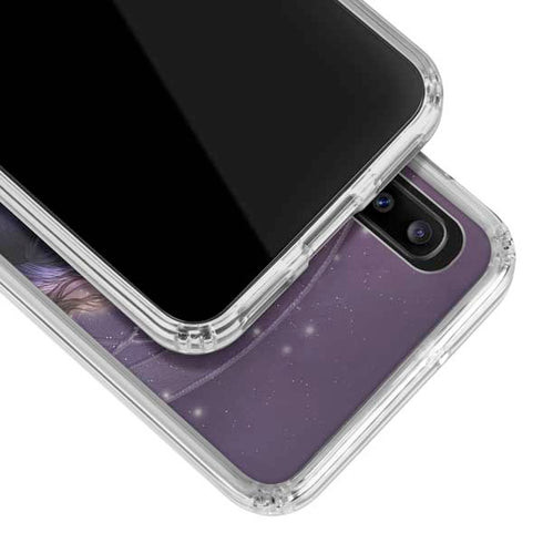 Laurie Prindle Black Rose Unicorn Galaxy A20 Clear Case