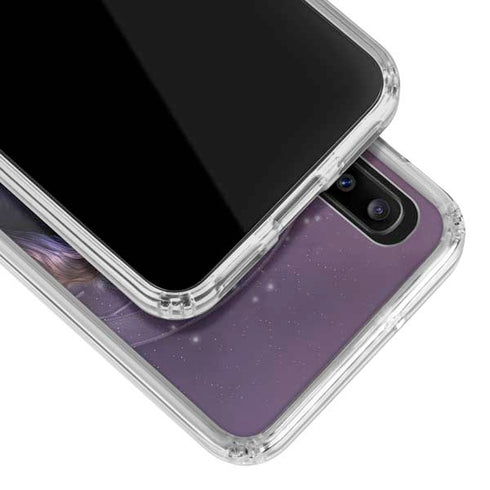 Laurie Prindle Black Rose Unicorn Galaxy A30 Clear Case