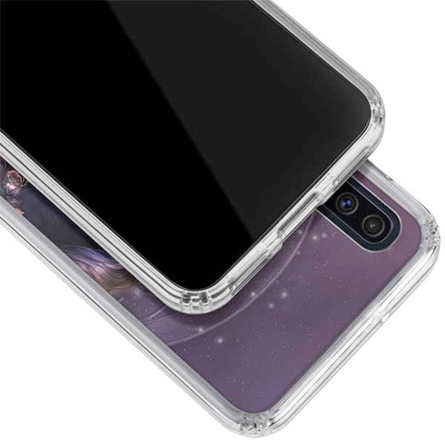 Laurie Prindle Black Rose Unicorn Galaxy A50 Clear Case