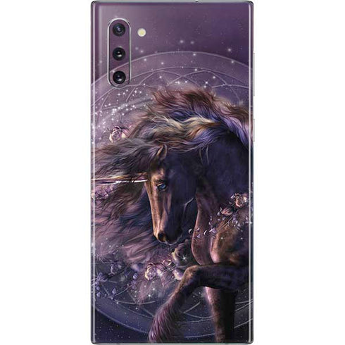 Laurie Prindle Black Rose Unicorn Galaxy Note 10 Skin