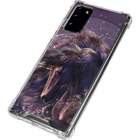Laurie Prindle Black Rose Unicorn Galaxy Note20 5G Clear Case