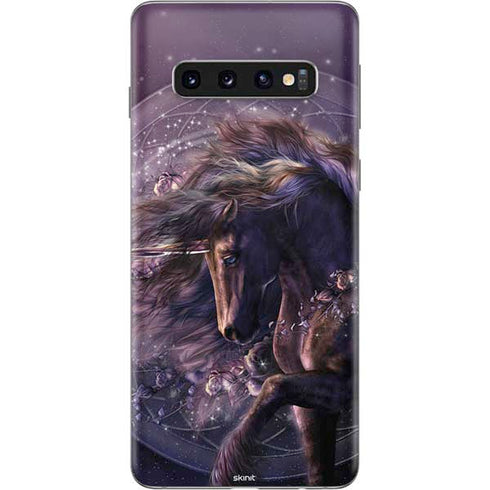 Laurie Prindle Black Rose Unicorn Galaxy S10 Skin