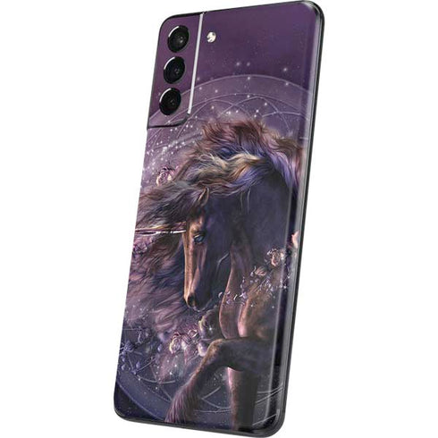 Laurie Prindle Black Rose Unicorn Galaxy S21 5G Skin