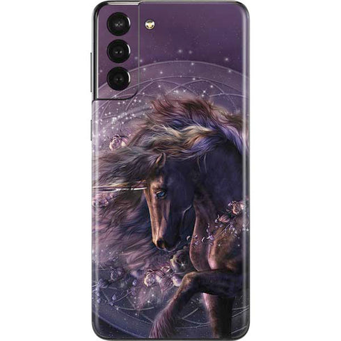 Laurie Prindle Black Rose Unicorn Galaxy S21 Plus 5G Skin