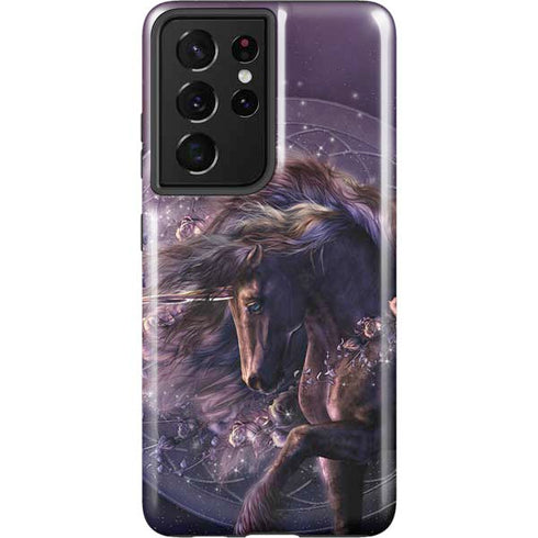 Laurie Prindle Black Rose Unicorn Galaxy S21 Ultra 5G Pro Case