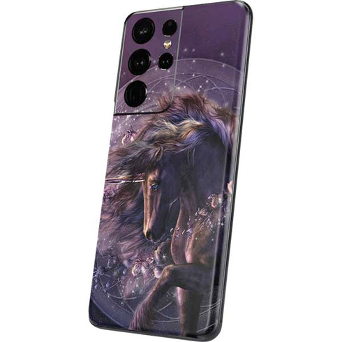 Laurie Prindle Black Rose Unicorn Galaxy S21 Ultra 5G Skin