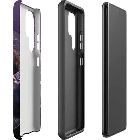 Laurie Prindle Black Rose Unicorn Galaxy S22 Ultra Pro Case