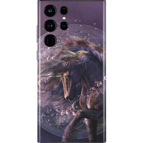 Laurie Prindle Black Rose Unicorn Galaxy S22 Ultra Skin