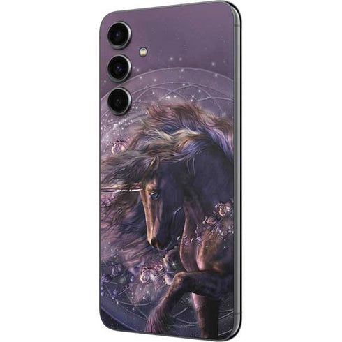 Black Rose Unicorn by Laurie Prindle Galaxy S23 FE Skin