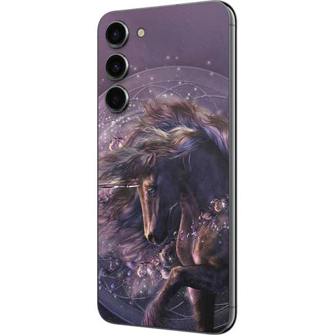 Laurie Prindle Black Rose Unicorn Galaxy S23 Plus Skin