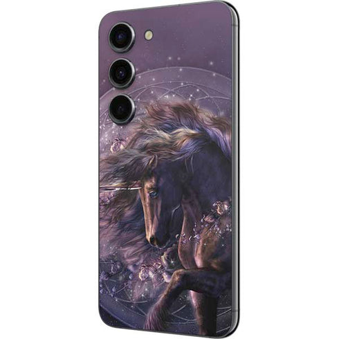 Laurie Prindle Black Rose Unicorn Galaxy S23 Skin
